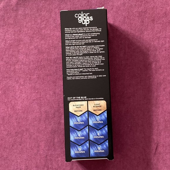 2X NEW Clairol Color Gloss Up Semi Permanent Hair Color, Out of the Blue Color - Picture 4 of 5